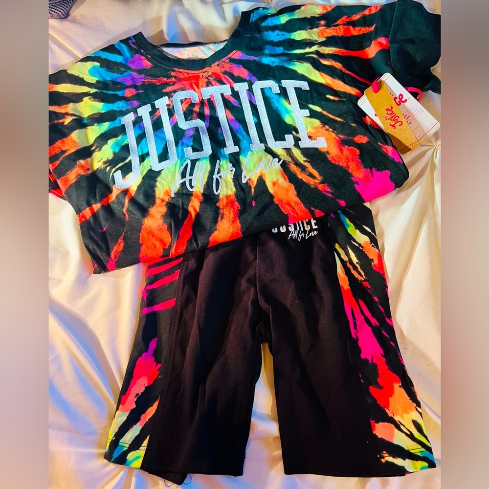 Justice girls NEW casual set, size Small 7/8, NWT